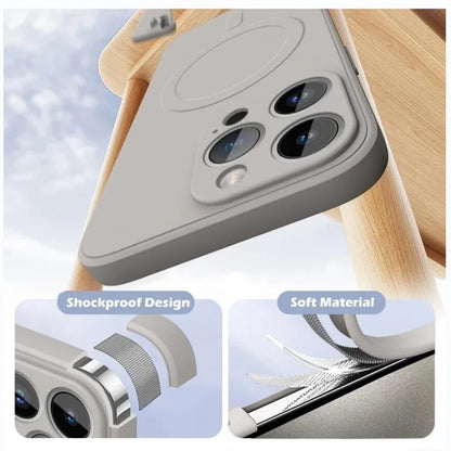 Original Liquid Silicone For Magsafe Wireless Charge Magnetic Case For iPhone 16 15 14 13 12 11 Pro X XR XS Max 7 8 Soft Cover