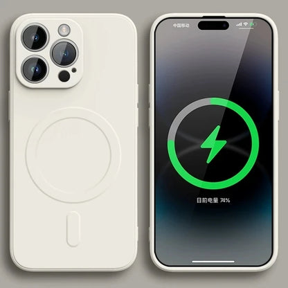 Original Liquid Silicone For Magsafe Wireless Charge Magnetic Case For iPhone 16 15 14 13 12 11 Pro X XR XS Max 7 8 Soft Cover
