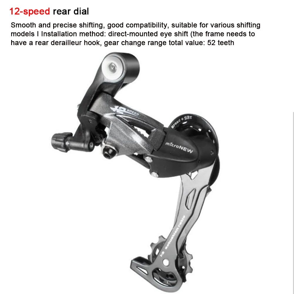 MTB Bicycle Rear Derailleur 7/8/9 10 11 12 Speed Change Gear for Mountain Bike Back Transmission Mechanical Gear Shifting Device
