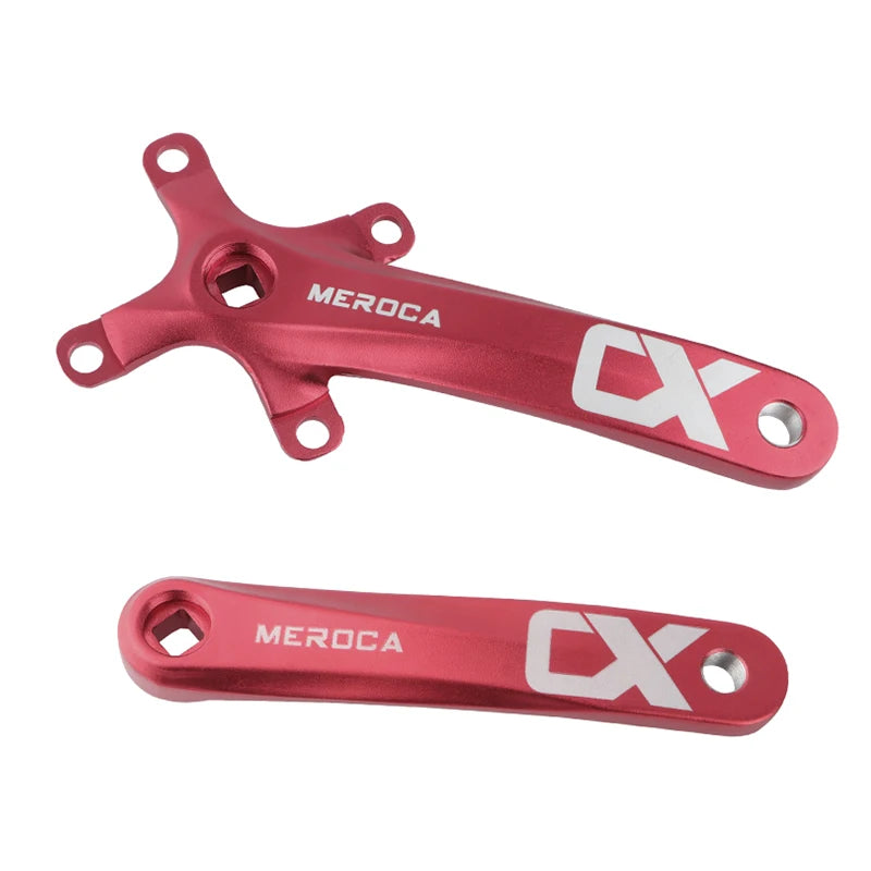 MEROCA CX Square Hole Bicycle Crankset 104BCD Aluminum Alloy IXF Square Hole Mountain Bike Crankset 170mm 32T/34T/36T/38T/40T/42