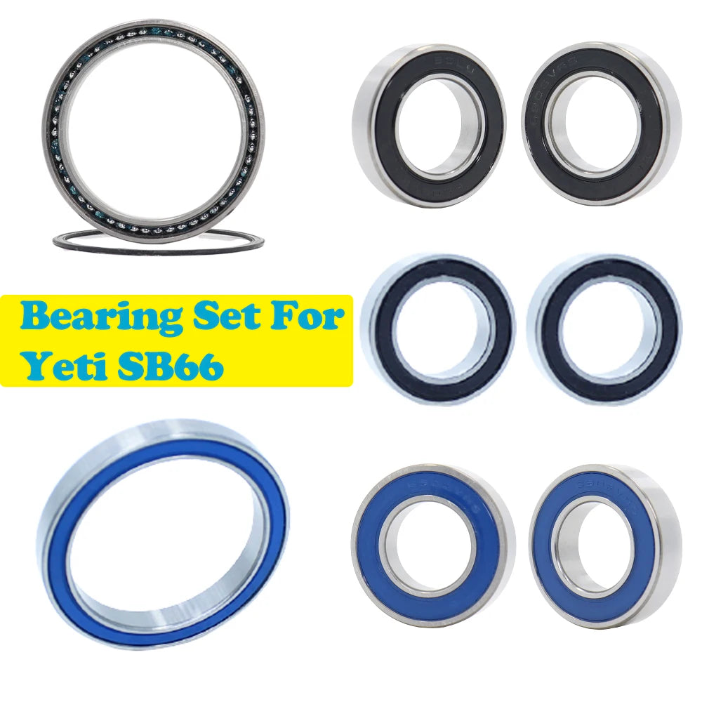 Bearing Repair Parts For Yeti SB66 ABEC-3 8PCS Bicycle 2RSV MAX High Load Performance Frame dedicated Ball Bearings Set