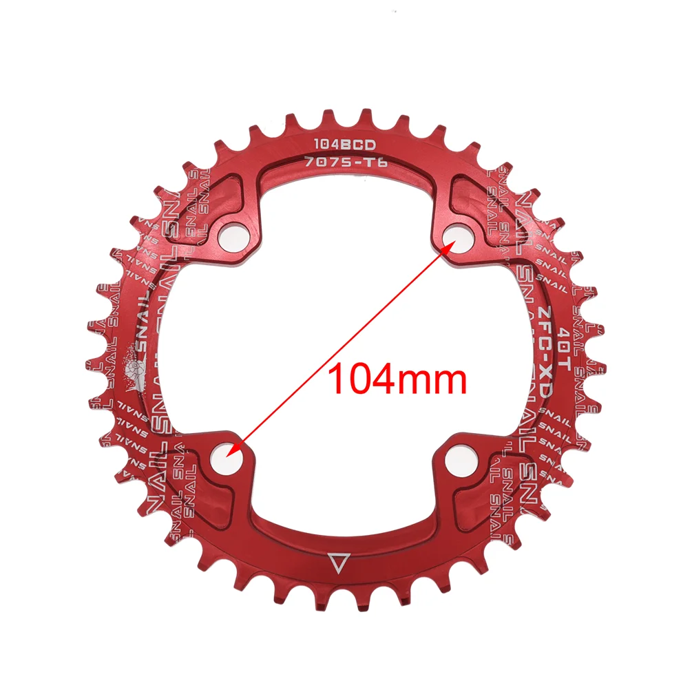 MEROCA CX Square Hole Bicycle Crankset 104BCD Aluminum Alloy IXF Square Hole Mountain Bike Crankset 170mm 32T/34T/36T/38T/40T/42
