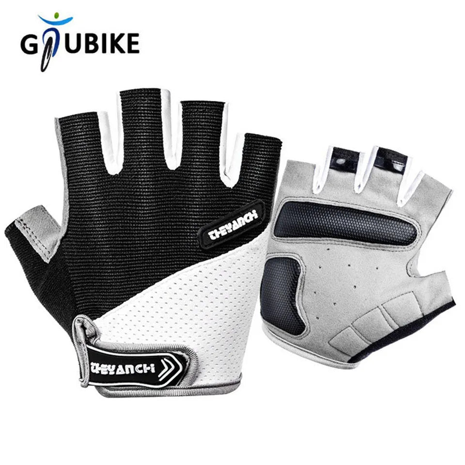 GTUBIKE Cycling Gloves Bicycle Gloves Mountain Bike Gloves – Anti Slip Shock Absorbing Padded Half Finger Short Sport Gloves