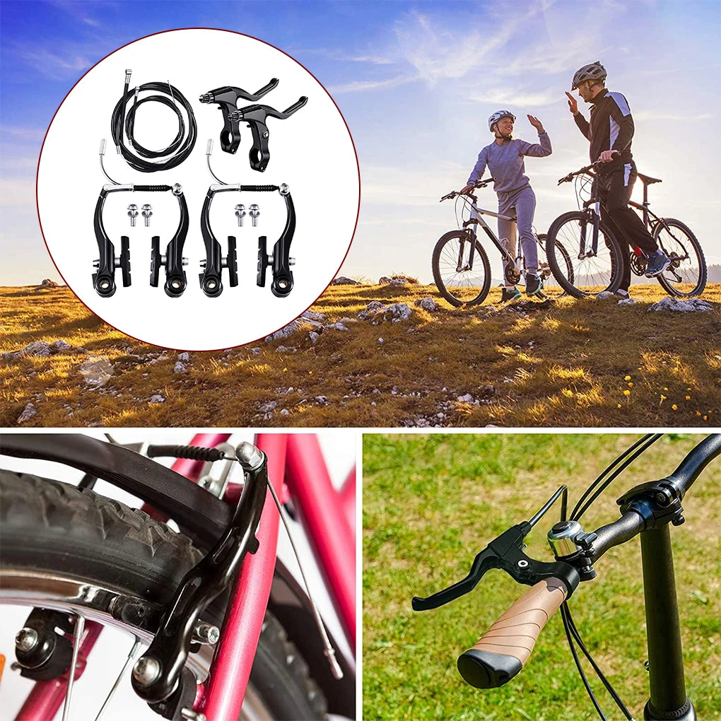 6 Pieces/Set Bicycle V Brake Portable Detachable Adjustable Outdoor Sport Replacement Parts Component Accessories