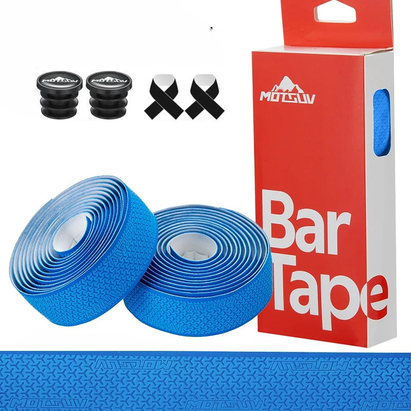 1Pair  Road Bike Handlebar Tape Anti Slip Silica Gel Handlebar Tape Shock Absorption Cycling Bar Tape Bicycle Accessories