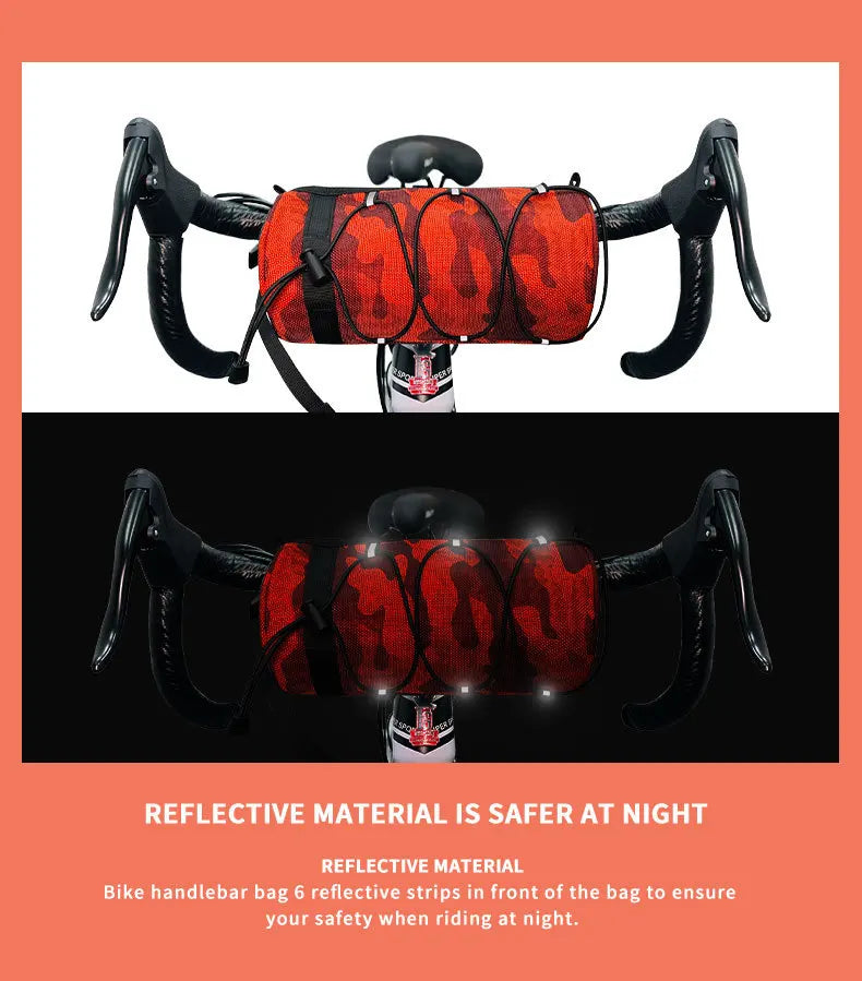 Bicycle front bag, chauffeur, large-capacity storage bag, outdoor waterproof cycling bag, mountain bike front bag Bicycle Bags