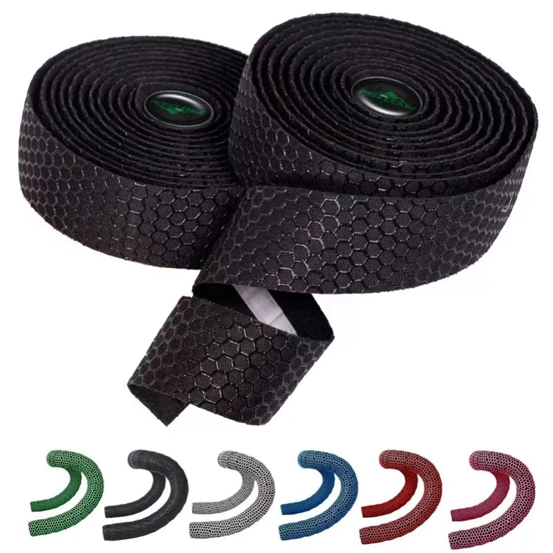 1Pair  Road Bike Handlebar Tape Anti Slip Silica Gel Handlebar Tape Shock Absorption Cycling Bar Tape Bicycle Accessories