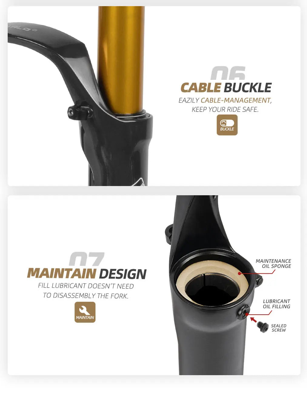 Suspension Bike Fork, 110mm * 15mm, Travel 160mm DH AM Downhill, 38mm TubeThru Axle Boost, Bicycle Rebound Adjustable, Air
