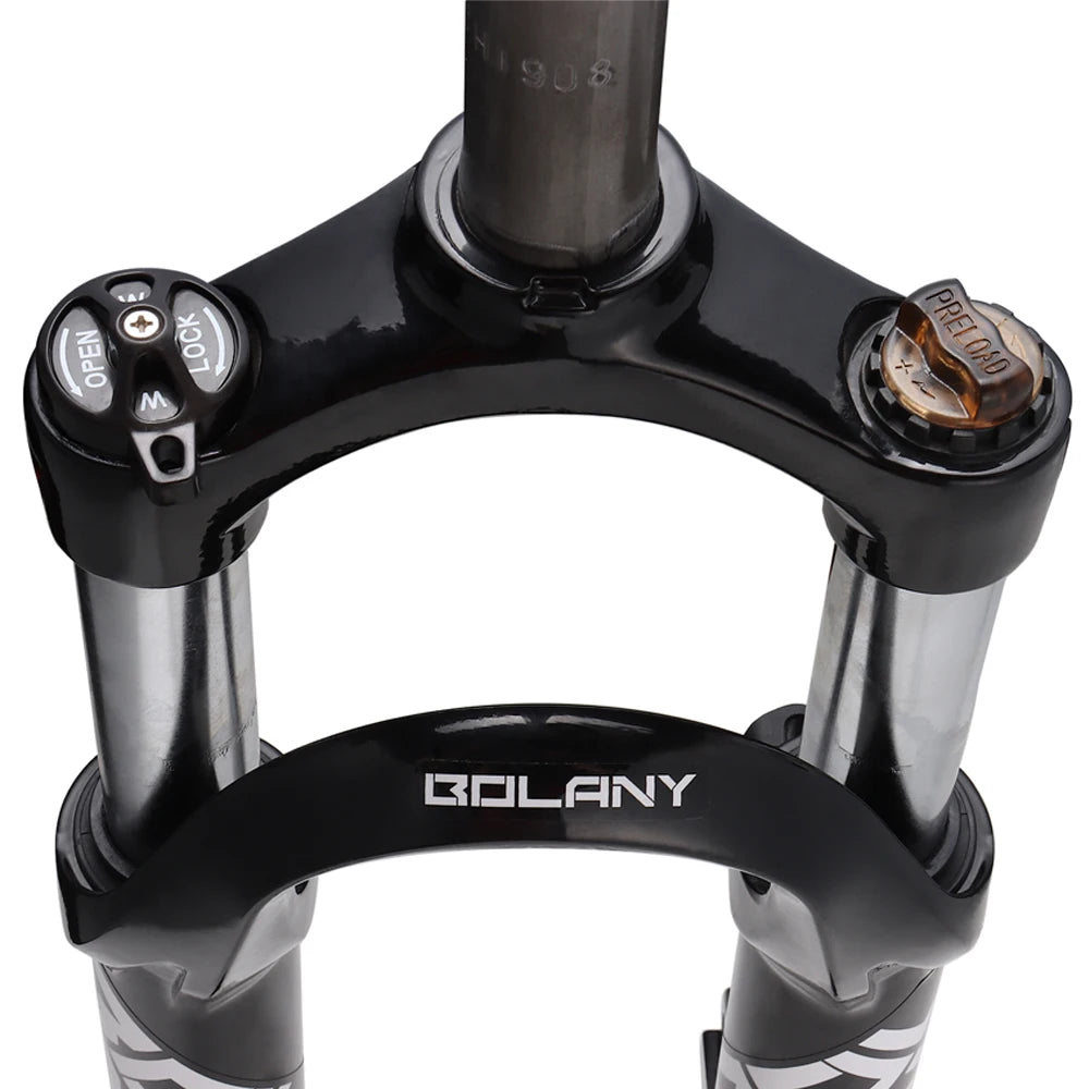 BOLANY Bicycle Mechanical Front Fork 20 Inch Straight Tube Folding Bike Suspension Fork 100mm Travel BMX Kids' Bikes Disc Brake