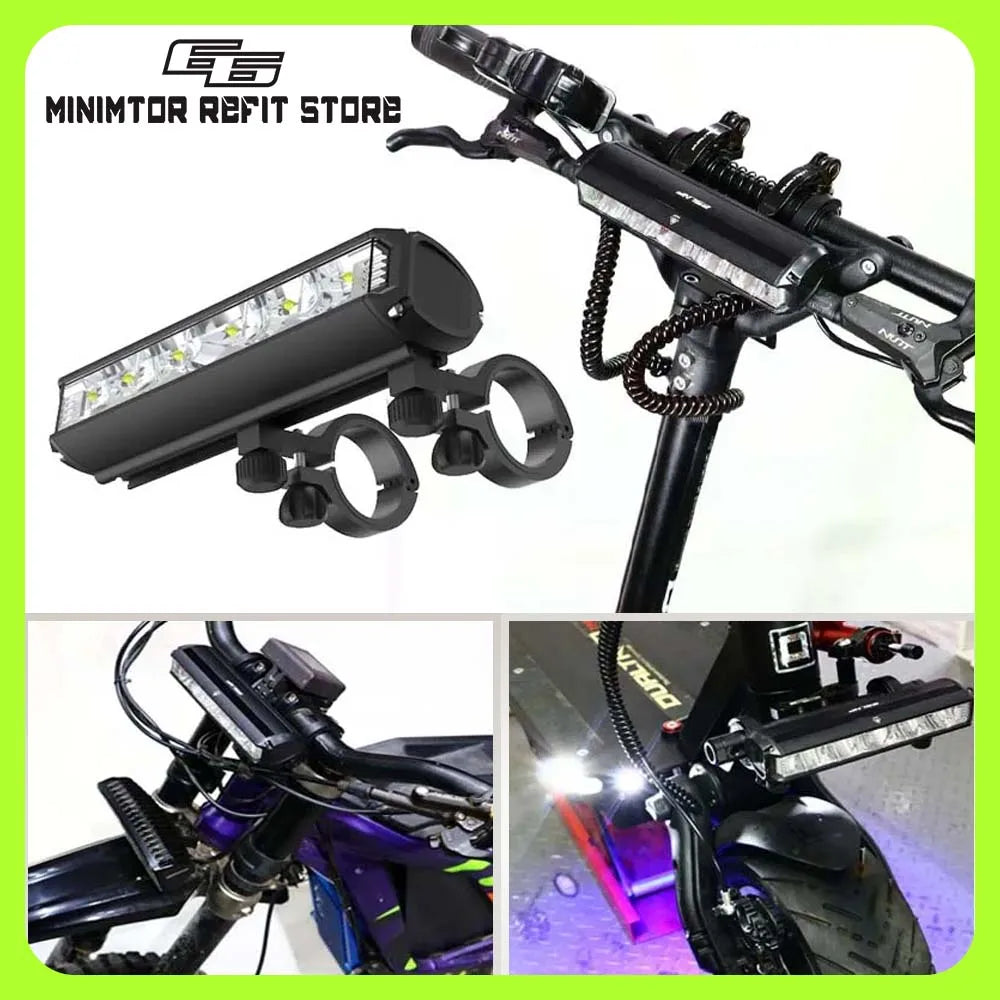 Electric Scooter Front Bicycle Lamp, Waterproof Flashlight, Dualtron Speedway, Sur-on, VSEET, KAABO, Accessories
