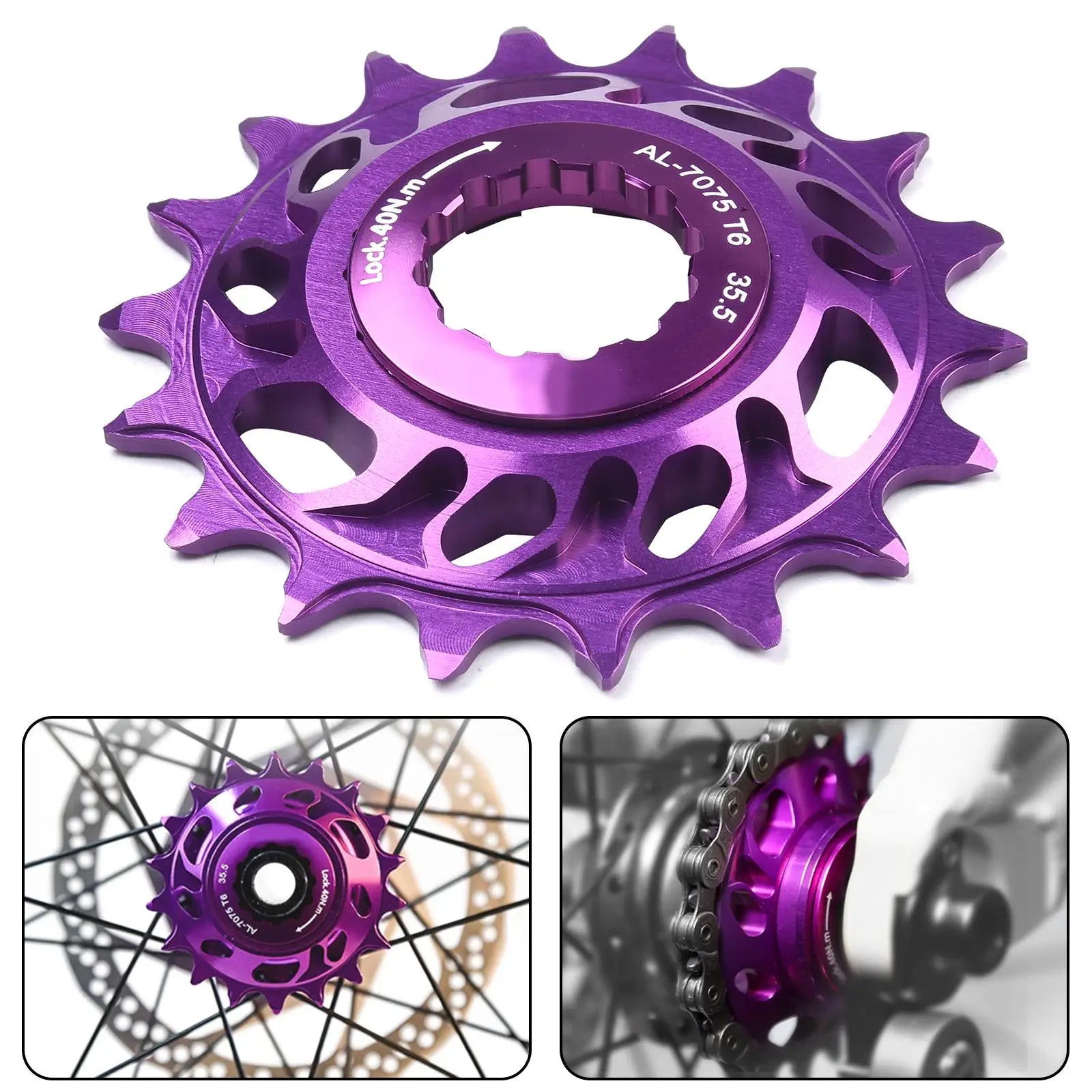 Mountain Bike Cassettes Freewheels 18T Aluminum Alloy Single Speed Flywheel Conversion Kit Bicycle FixedGear Accessories