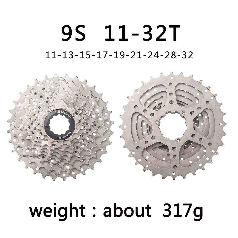 SENSAH 8/9/10/11 Speed Road Bike Cassette 11V 23T/25T/28T/30T/32T/34T/36T Bicycle Freewheel K7 10S Flywheel for HG Hub
