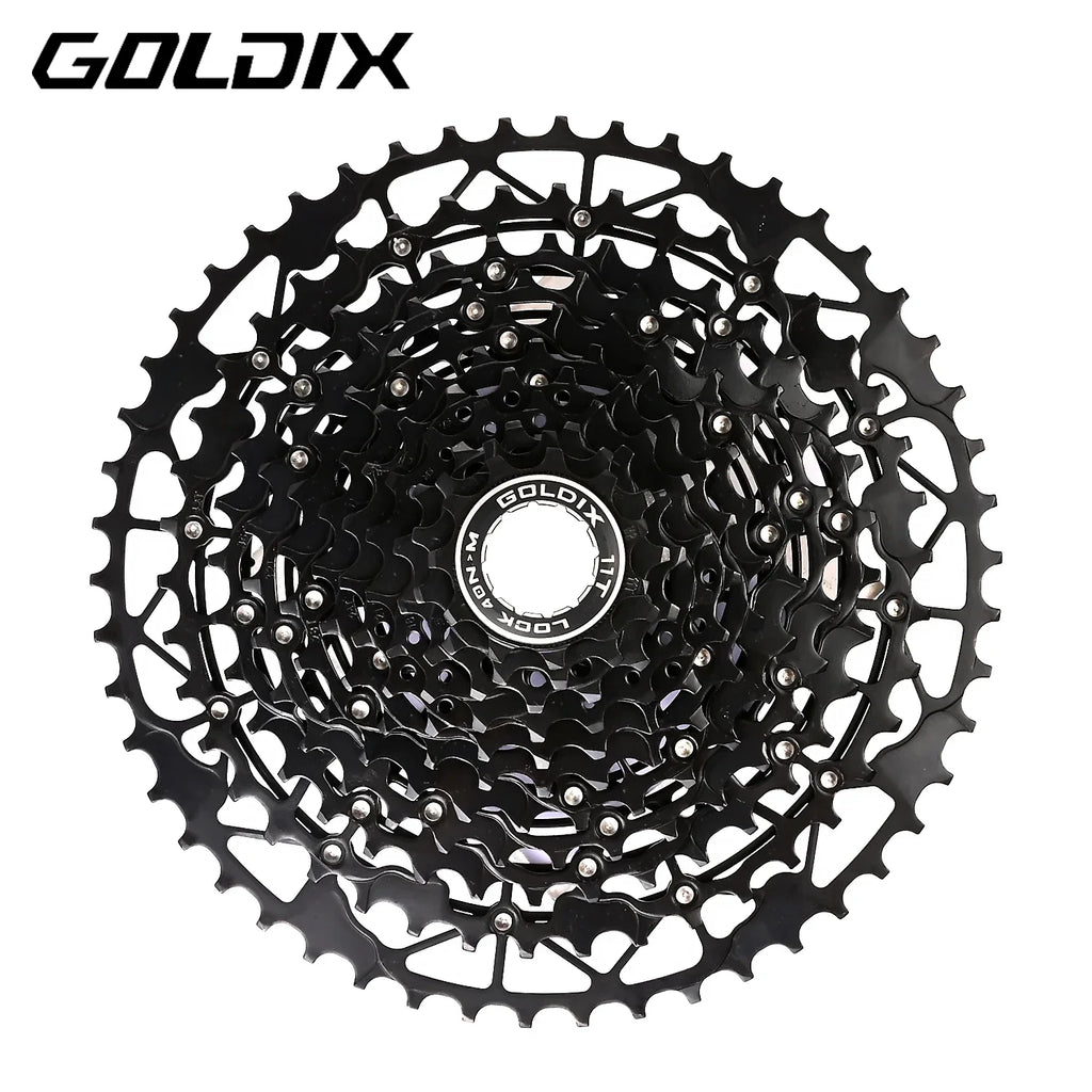 GOLDIX Ultralight Bicycle Cassettes Freewheel Carbon Steel Material 9/10/11/12/13 Speed HG Structure Sprocket for Mountain Bike