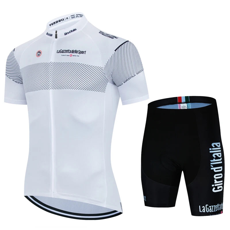 Bicycle Clothes Cycling Jersey Set Summer Tour of Italy Road Bike Short Sleeve Cycling Clothing Men Mtb Jersey Set Sport Wear