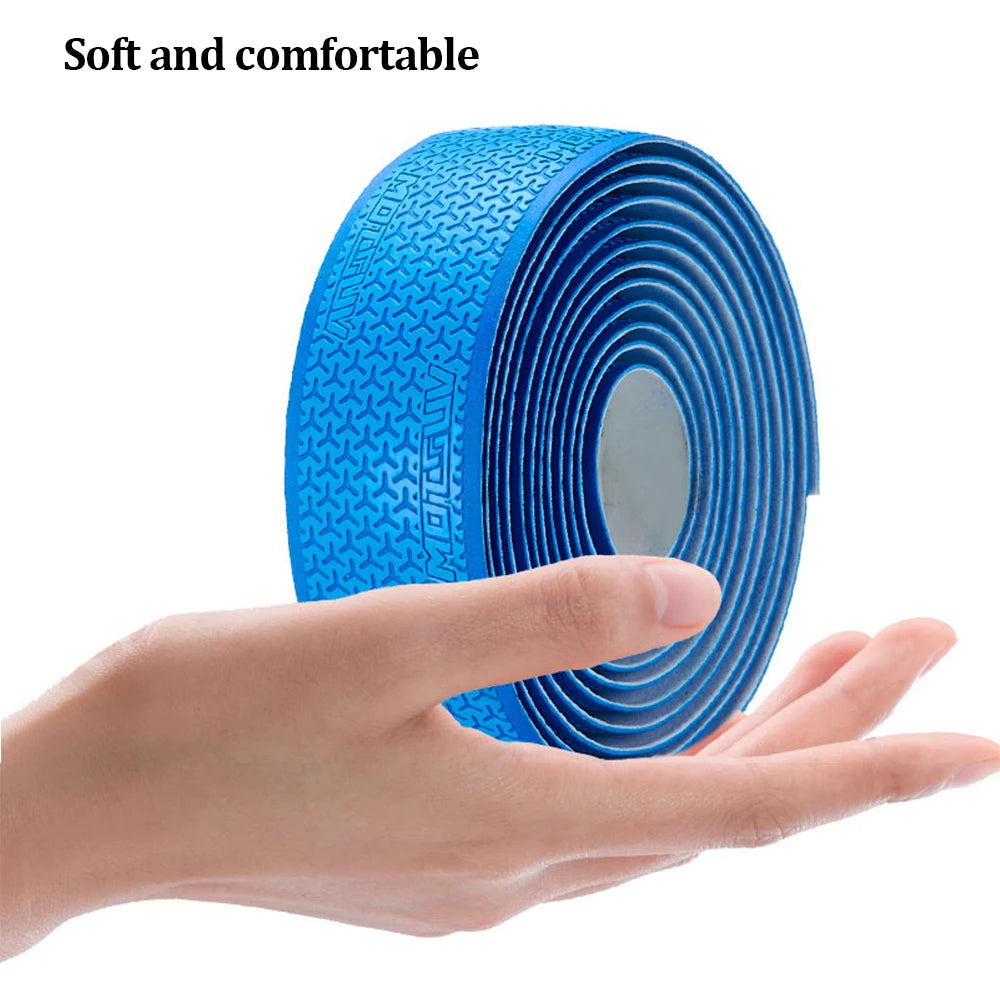 1Pair  Road Bike Handlebar Tape Anti Slip Silica Gel Handlebar Tape Shock Absorption Cycling Bar Tape Bicycle Accessories