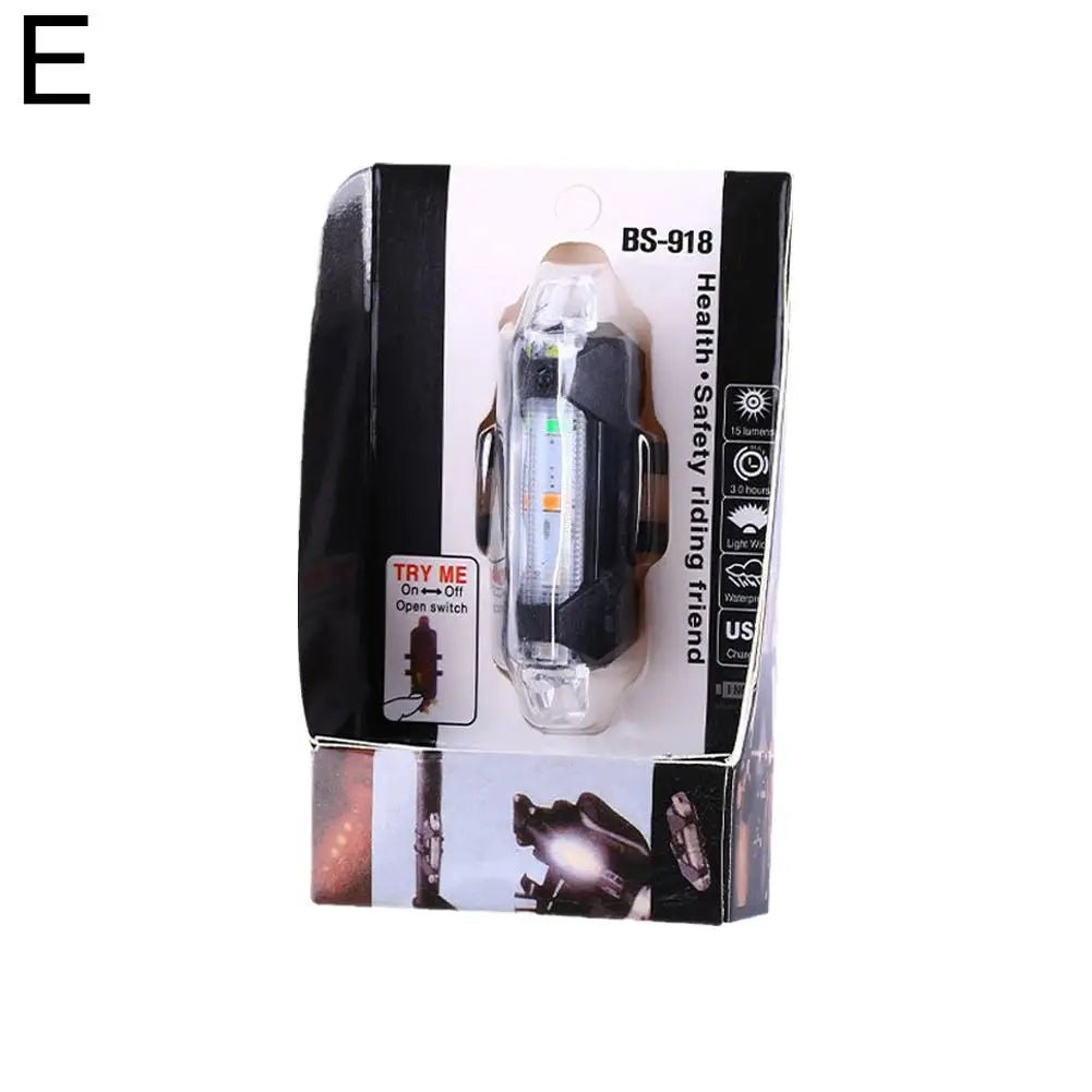 Bicycle Warning Tail Light USB Rechargeable LED Bicycle Lamp Waterproof Safety Warning Cycling Lights