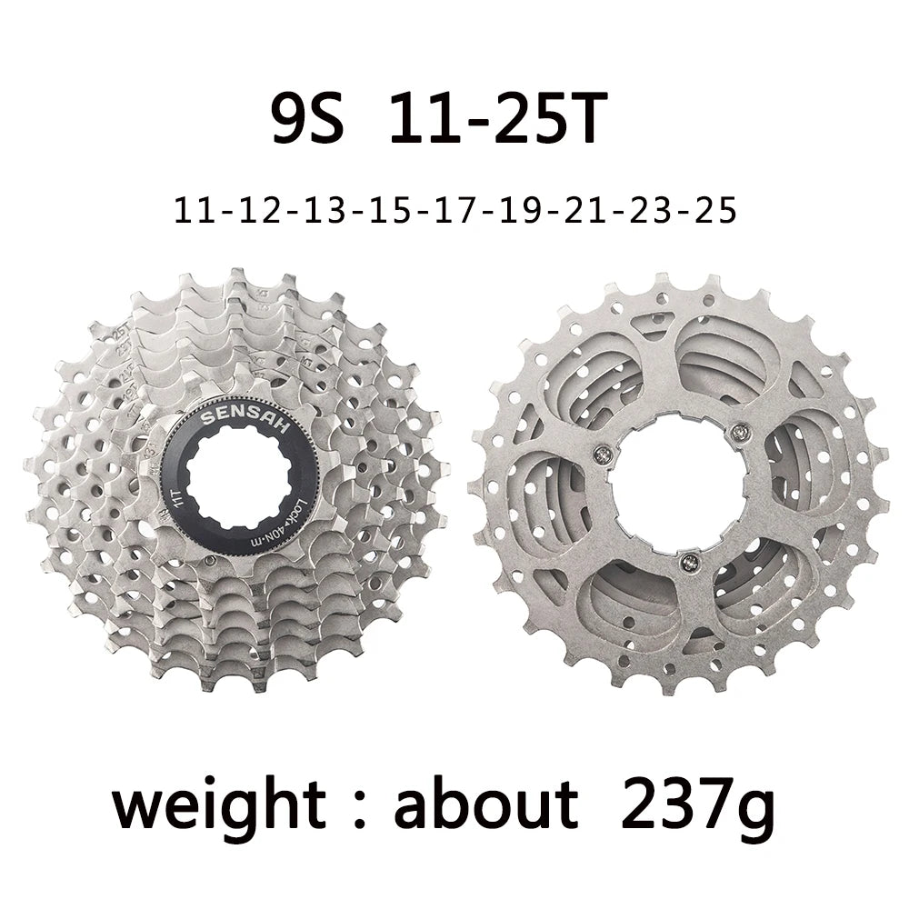 SENSAH 8/9/10/11 Speed Road Bike Cassette 11V 23T/25T/28T/30T/32T/34T/36T Bicycle Freewheel K7 10S Flywheel for HG Hub