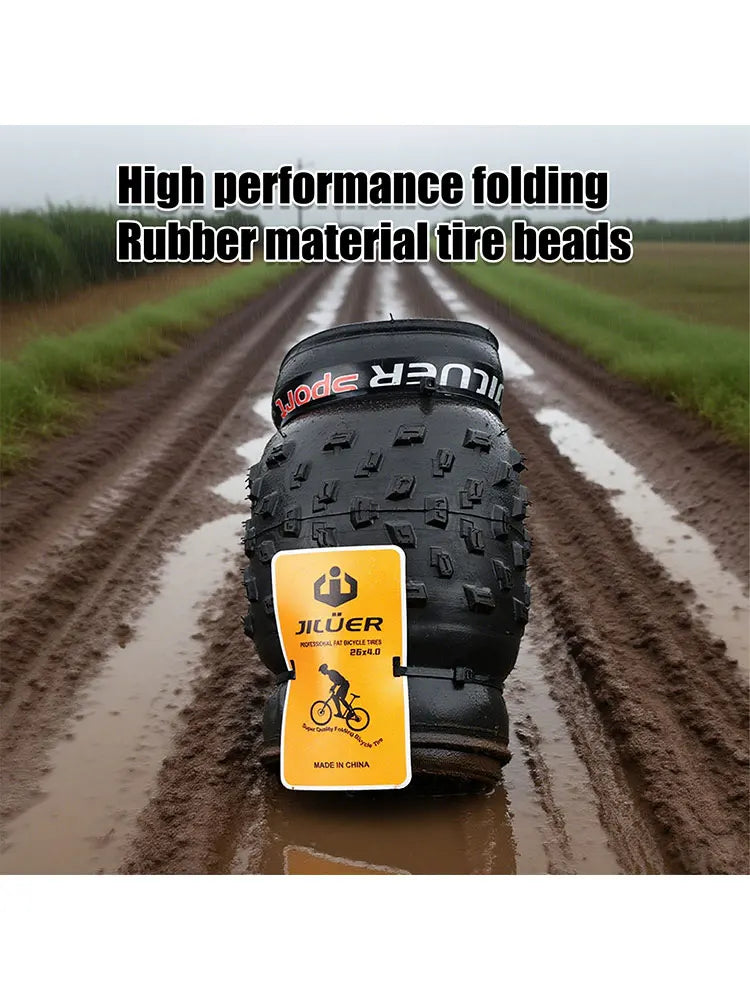Bicycle JILUER Tire 20x4.0/26x2.25 4.0/27.5x2.1 2.2/29x2.2 Mountain Bike Foldable Anti Puncture Fetus Tyre For MTB/CY/XC/BMX