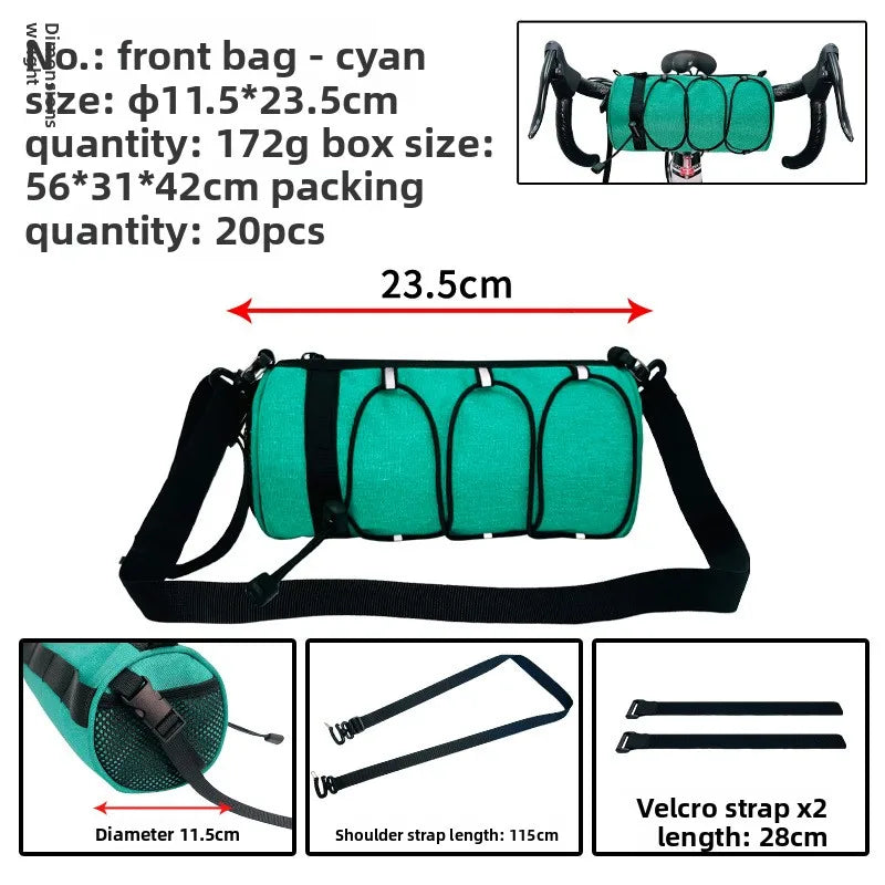 Bicycle front bag, chauffeur, large-capacity storage bag, outdoor waterproof cycling bag, mountain bike front bag Bicycle Bags