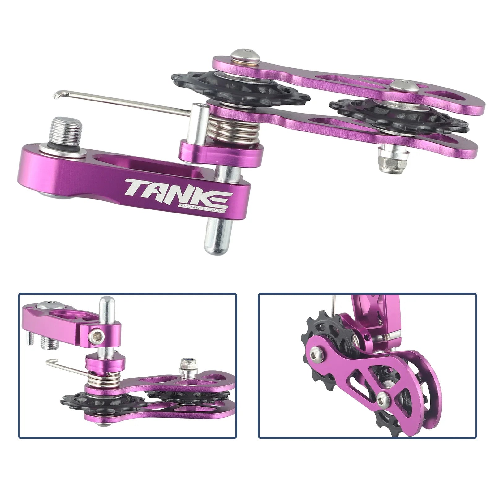 Bike Chain Tensioner Use For 8 Speed Up To 12 Speed Chain Bicycle Chain Guide Pulley Bike Parts For MTB Bicycle Accessories