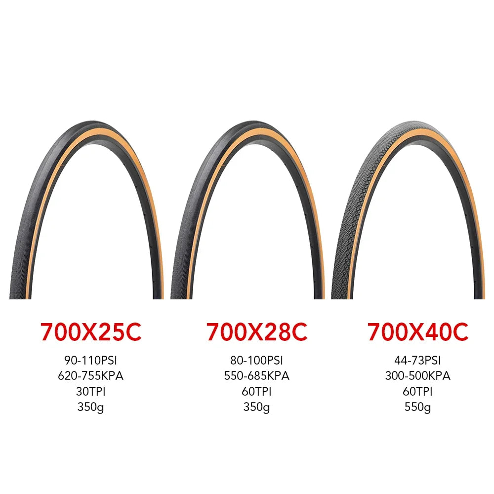 700x25/28/40C Road Bike Tire Bicycle Tire City Bike Leisure Riding Replacement Tire