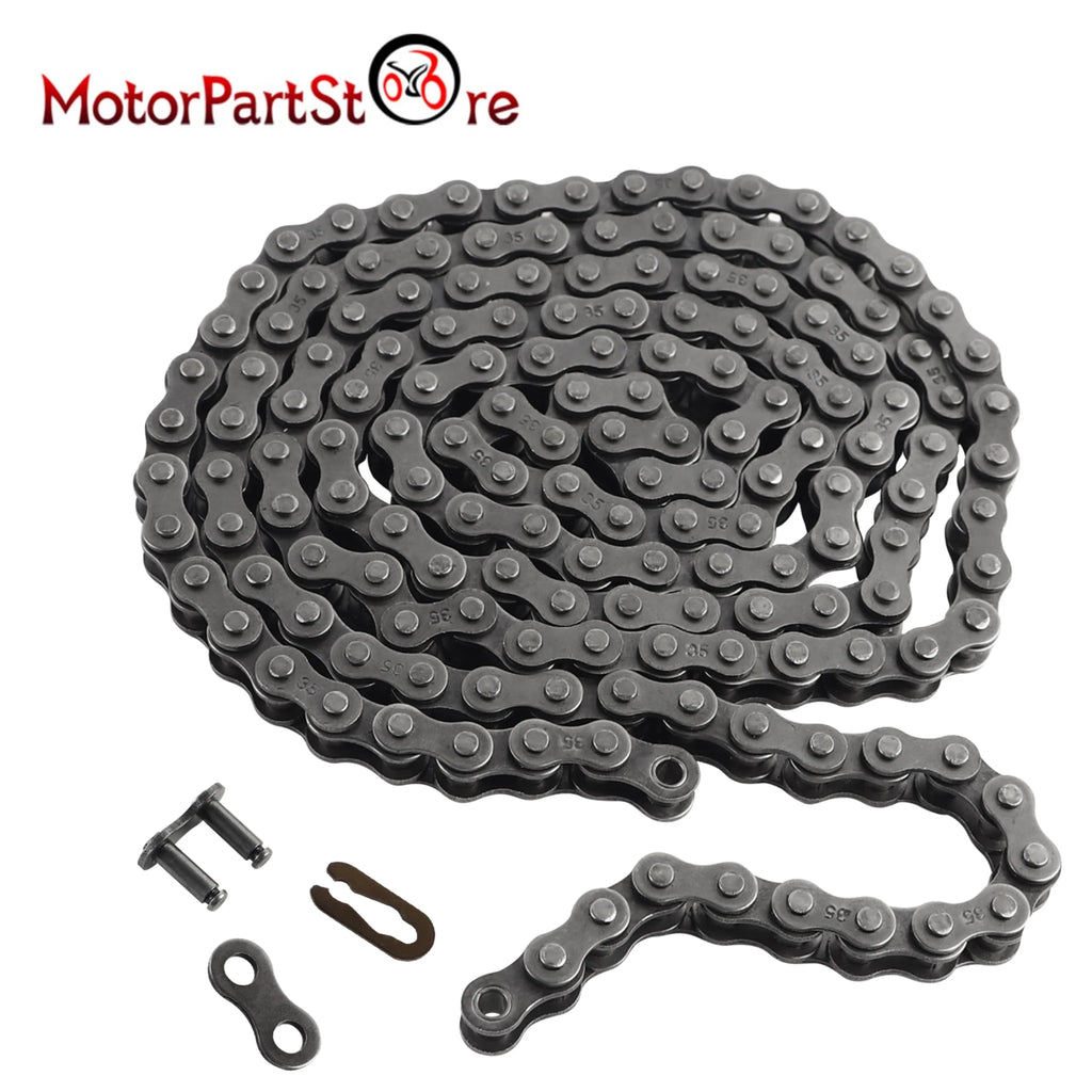 Universal #35 Drive Chain Roller Chain 5 Feet 160 Links Motorized Bike Chain for Bicycles Mini Bikes Motorcycles Scooter