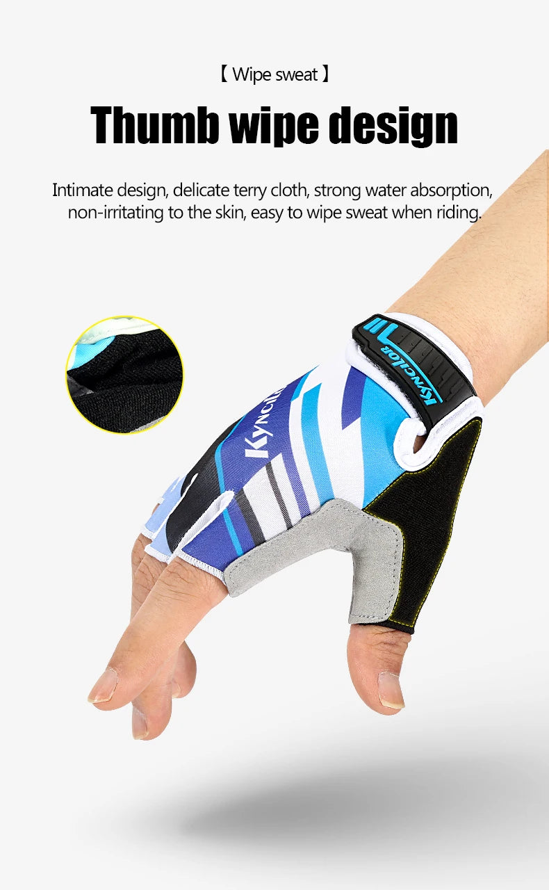 Cycling Gloves Anti-Radiation Sports Fitness Men And Women Breathable Non-Slip Short-Finger Bicycle Half-Finger Gloves