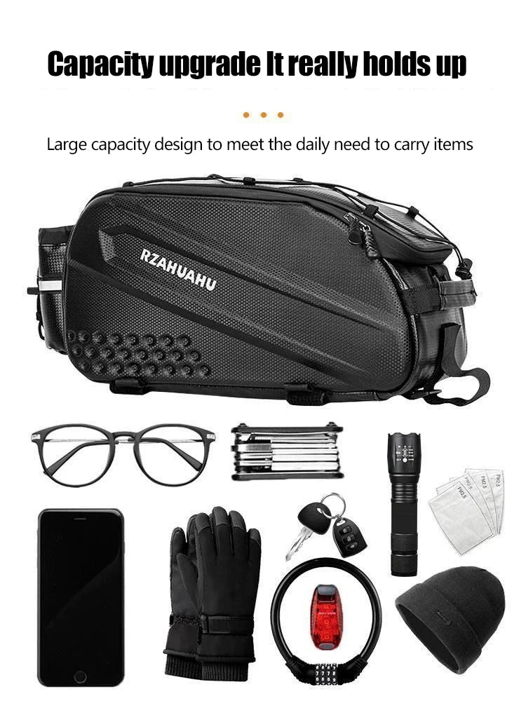 Bicycle Carrier Bag Large Capacity Bike Bags Foldable Rear Seat Bag Bike Rear Basket Waterproof Pannier Trunk Seat Saddle Bags
