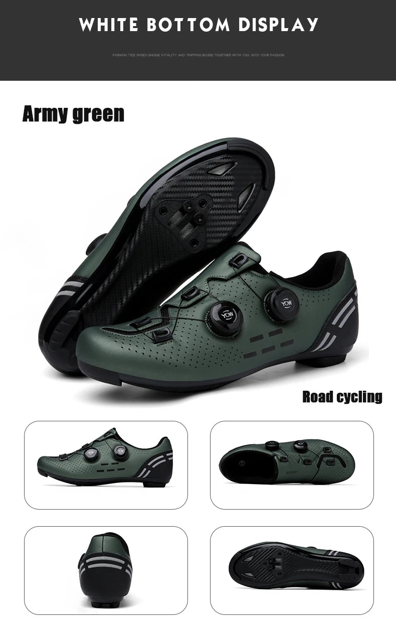 2025 New Cycling Shoes Road Bike Men Racing Contest Self-Locking Speed Bicycle Sneakers Women Spd Cleats Cycling Footwear