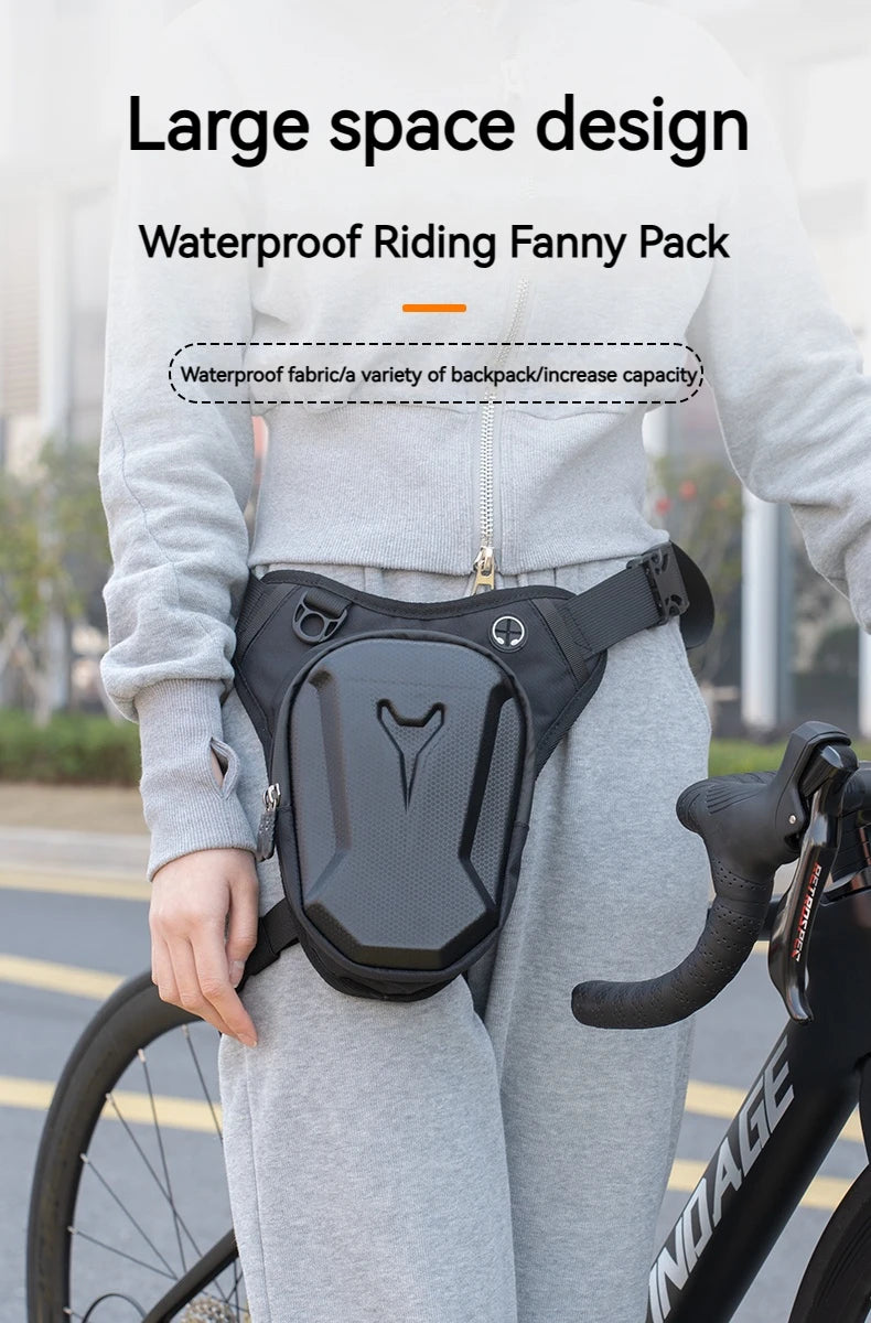 Bicycle Leg Side Bag EVA Hard Shell Outdoor Casual Waist Bags bike Mobile Phone Purse Hip Bum Pack Cycling Leg Bag  Bicycle Bag