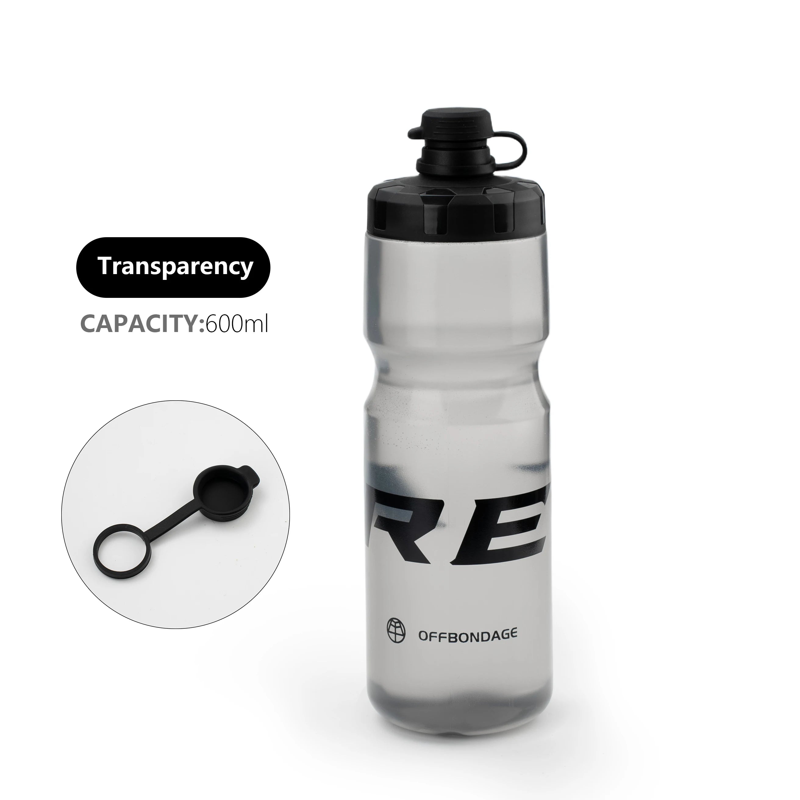 OFFBONDAGE Bicycle Water Bottle Squeezable Cycling Bottle Non-Deform Ultralight Sports Bottle Outdoor Camping Bike Drink Bottle