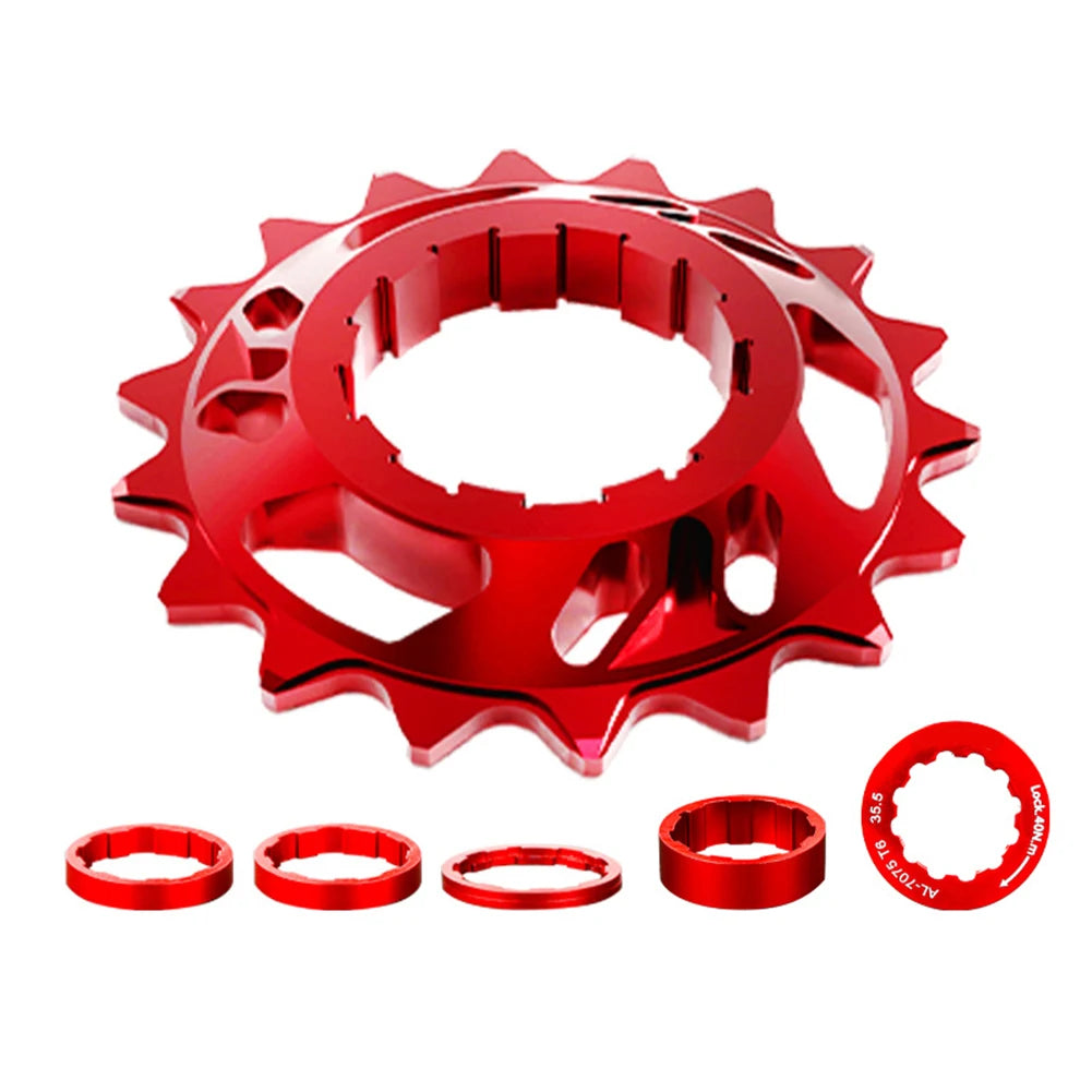 Mountain Bike Cassettes Freewheels 18T Aluminum Alloy Single Speed Flywheel Conversion Kit Bicycle FixedGear Accessories