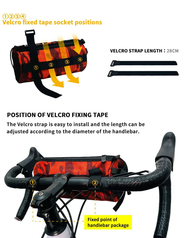 Bicycle front bag, chauffeur, large-capacity storage bag, outdoor waterproof cycling bag, mountain bike front bag Bicycle Bags