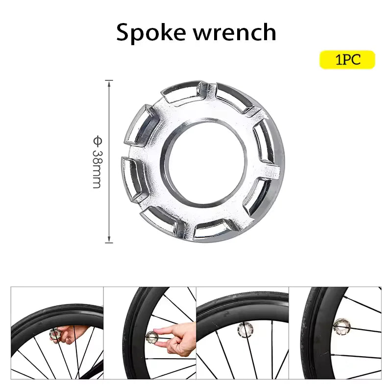 Bicycle Spoke Wrench Tools Road Bike Spokes Key Cycling Tools Steel Wheels Tool MTB Bicycle Repair Remover Bike Accessories