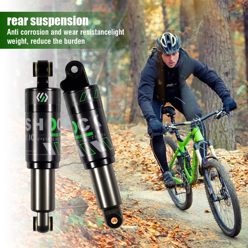 Bike Rear Shock Absorber, Bicycle Hydraulic Shock Absorbers, Suspension, 120mm, 125mm, 150mm, 165mm, 185mm, 190mm,200mm Dropship