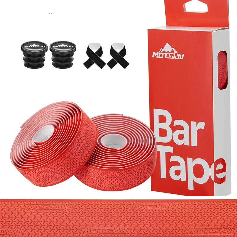 1Pair  Road Bike Handlebar Tape Anti Slip Silica Gel Handlebar Tape Shock Absorption Cycling Bar Tape Bicycle Accessories