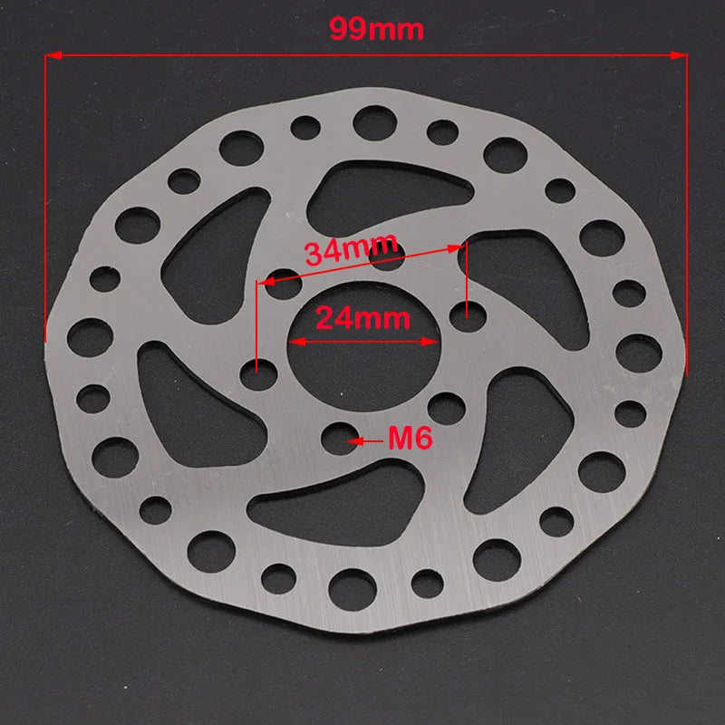 Motorcycle 100MM Bike Brake Parts Disk Brake Bicycle Rotor Disk MTB Bicycle Parts Small Brake Disc Plate for Scooter Mini Bike