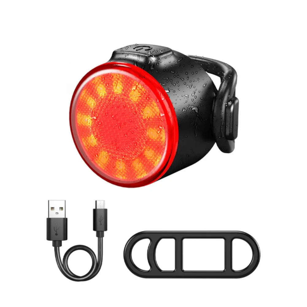 Bike Headlight USB Rechargeable Mini Warning Taillight Highlight Riding Taillight Front Rear Bicycle Lamp Headlights Accessories