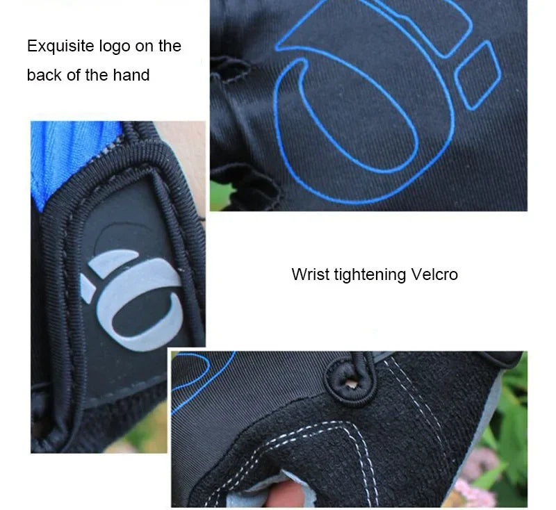 Bicycle Gel Half Finger Gloves Anti Slip Sweat Proof Shockproof Mountain Bike Road Armguard Portable Half Finger Bicycle Gloves