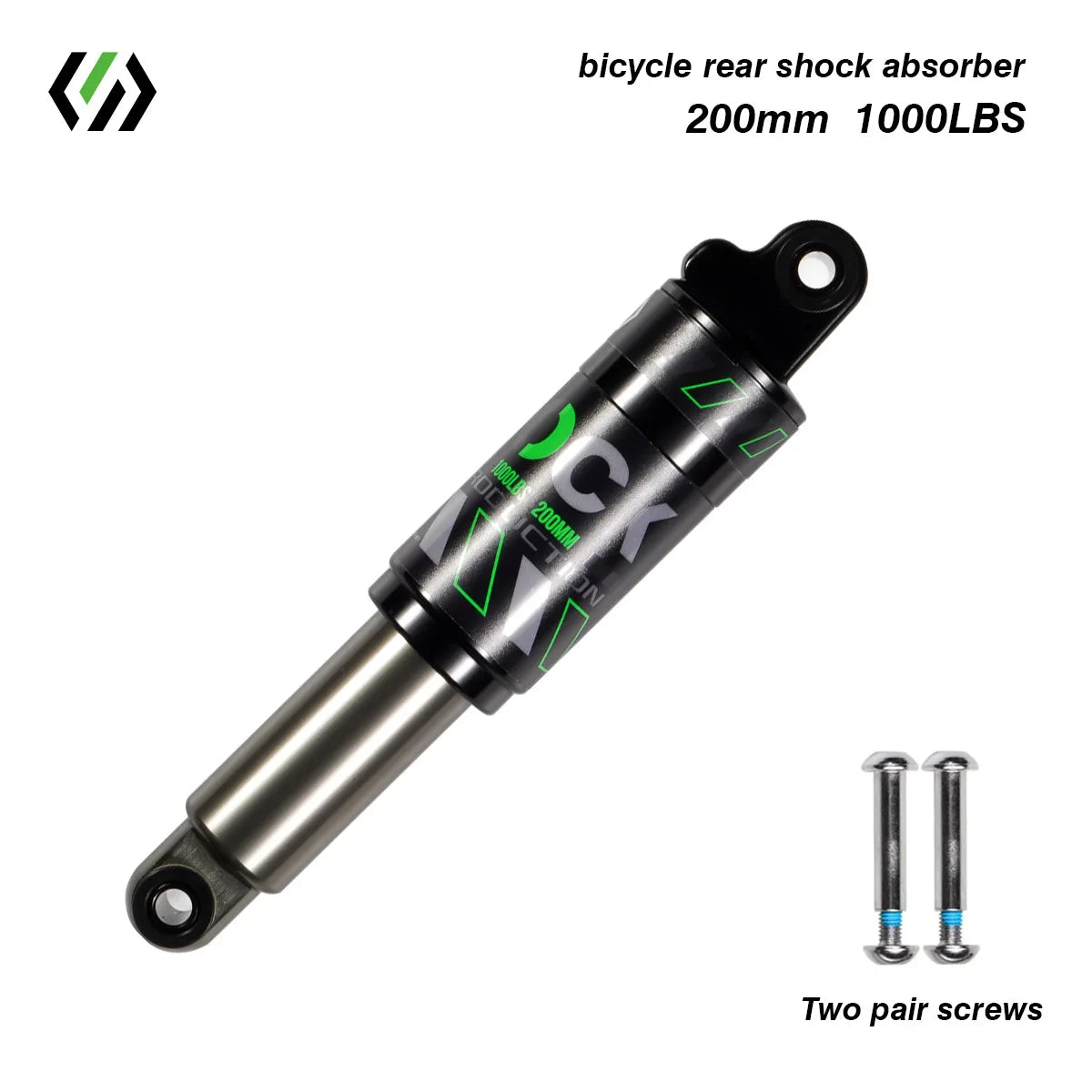 Bike Rear Shock Absorber, Bicycle Hydraulic Shock Absorbers, Suspension, 120mm, 125mm, 150mm, 165mm, 185mm, 190mm,200mm Dropship