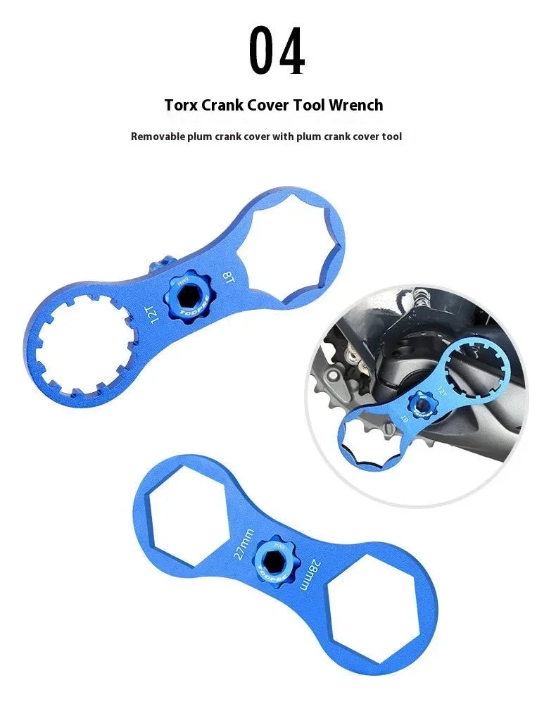 Bicycle Aluminum Alloy Tools Front Fork Wrench Multifunctional Bicycle Repair Tools Disassembly Tools Mountain Bike Removal Tool