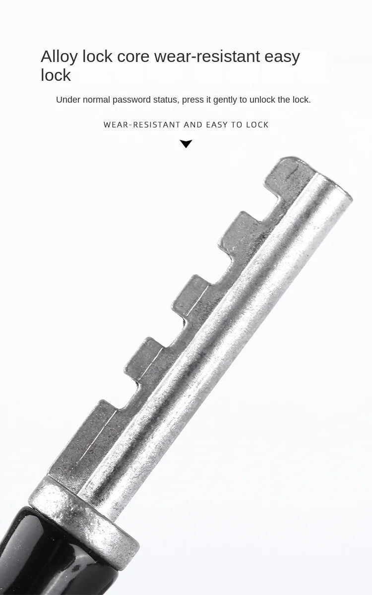 Bicycle Lock Steel Wire Chain Lock Mountain Bike Motorcycle Anti-theft Code Steel Wire Rope Lock Luggage Lock Helmet Lock