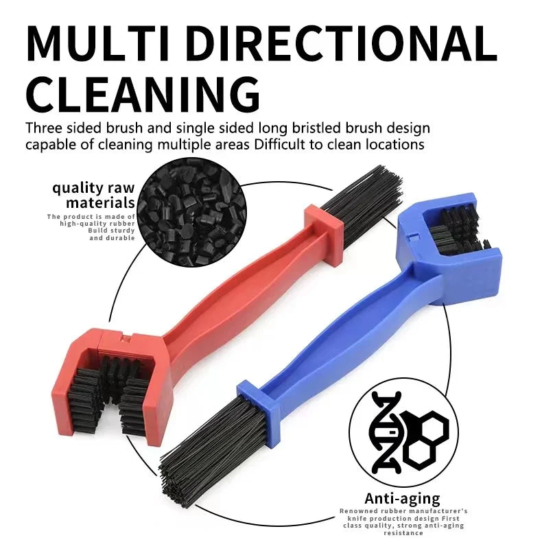 Motorcycle Chain Brush Cleaner Plastic Bicycle/Moto Brush Clean Chain Cleaner Outdoor Scrubber Road Care Tools Motorcycle Parts