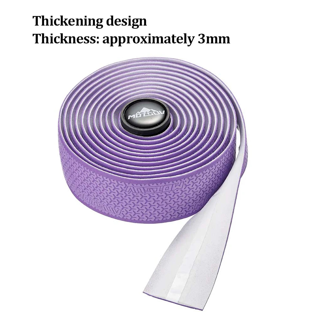 1Pair  Road Bike Handlebar Tape Anti Slip Silica Gel Handlebar Tape Shock Absorption Cycling Bar Tape Bicycle Accessories