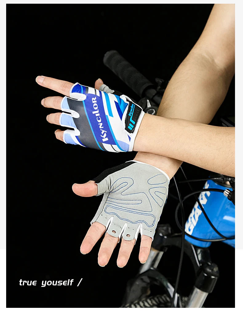 Cycling Gloves Anti-Radiation Sports Fitness Men And Women Breathable Non-Slip Short-Finger Bicycle Half-Finger Gloves
