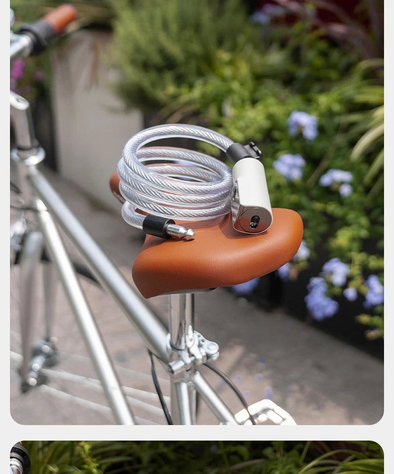 Bicycle Anti-theft Lock, Electric Bike Cable, Portable Bike Lock, Chain Lock, Bicycle Riding Accessories