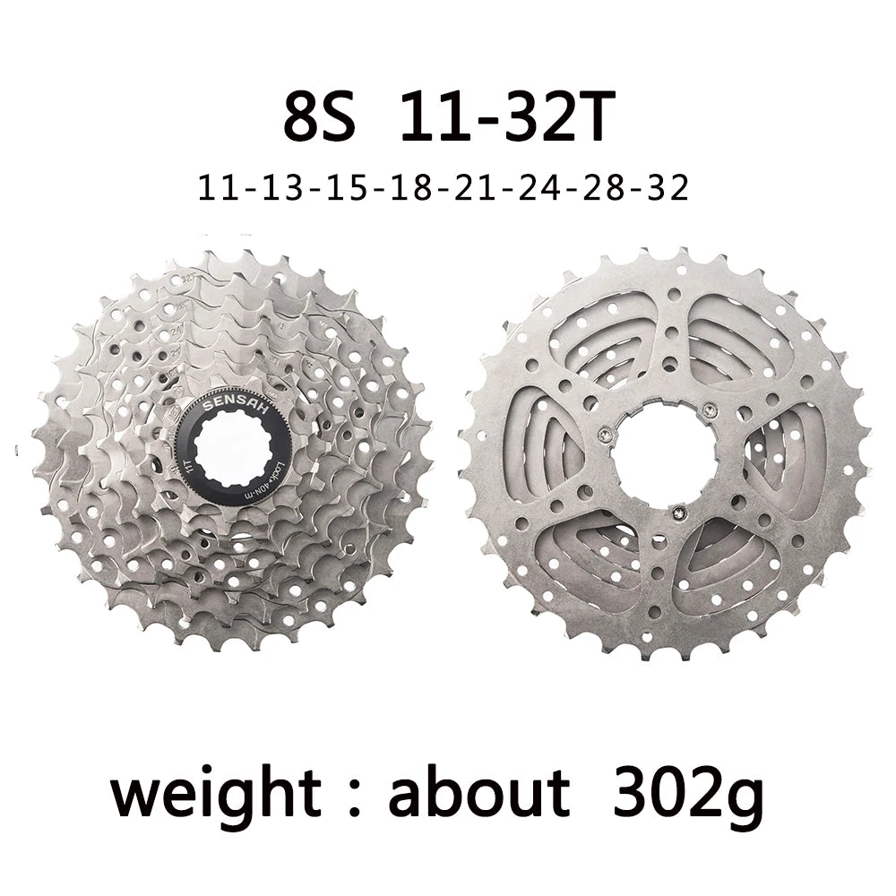 SENSAH 8/9/10/11 Speed Road Bike Cassette 11V 23T/25T/28T/30T/32T/34T/36T Bicycle Freewheel K7 10S Flywheel for HG Hub