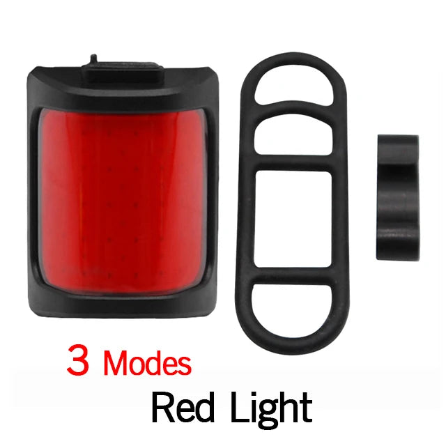 Bike Lights for Night Riding Bicycle Tail Light USB Rechargeable 200 Lumens Warning Light Rear Easy to Install Cycling Lamp