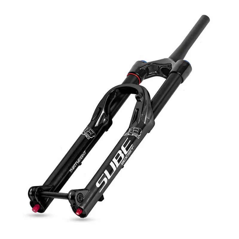 Suspension Bike Fork, 110mm * 15mm, Travel 160mm DH AM Downhill, 38mm TubeThru Axle Boost, Bicycle Rebound Adjustable, Air