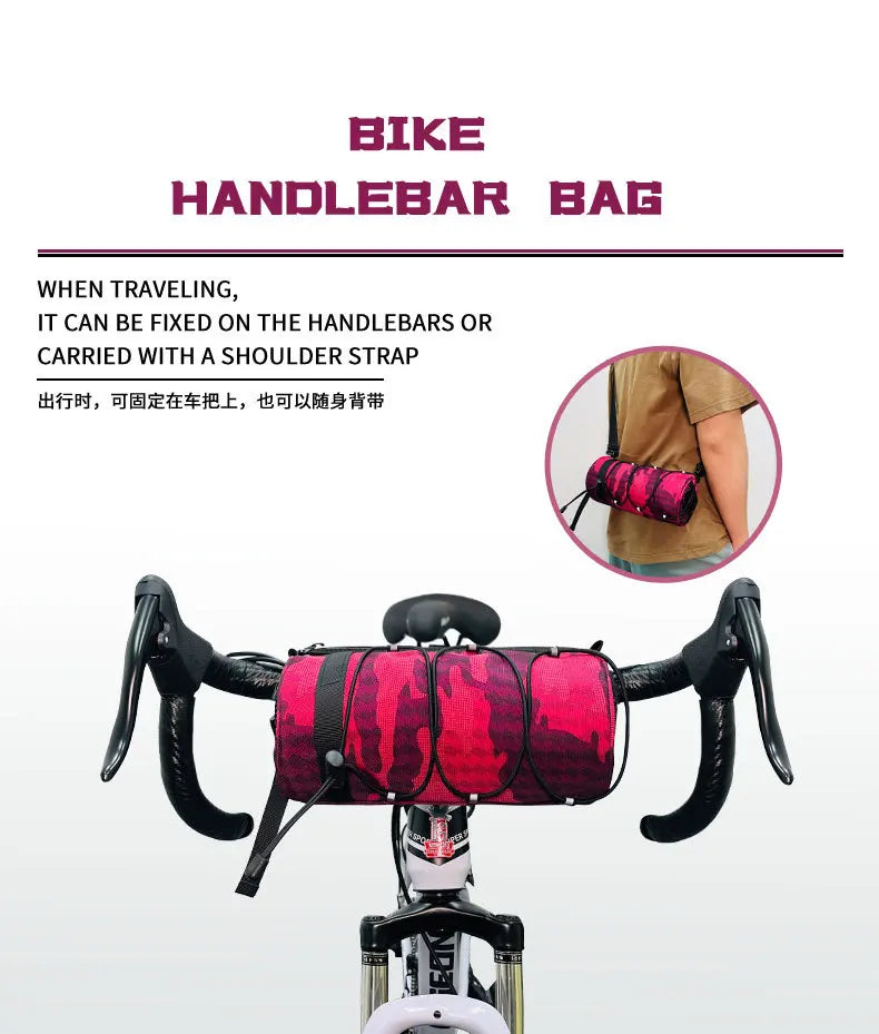 Bicycle front bag, chauffeur, large-capacity storage bag, outdoor waterproof cycling bag, mountain bike front bag Bicycle Bags